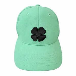 Black Clover  UNISEX Premium Clover 51 Mint Green Golf Hat Adult S/M Live Lucky